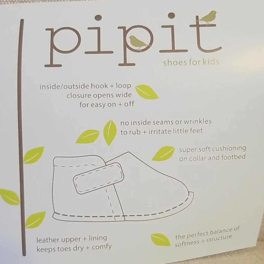 Pipit Striped Toddler Shoes in Sky/Red